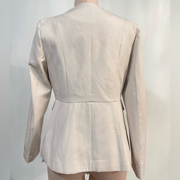 Zara Cream Blazer with Gold Buttons Large - Picture 2 of 6